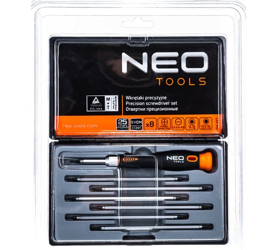 Набор прецизионных NEO Tools 8 шт CrMo 04-227