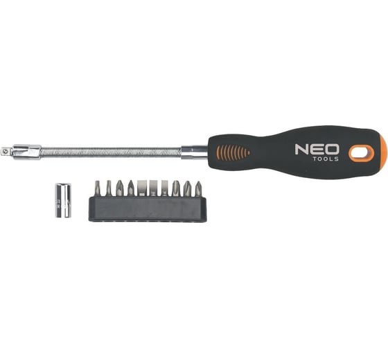 Отвертка с гибким стержнем с набором бит NEO Tools 12 шт 04-212