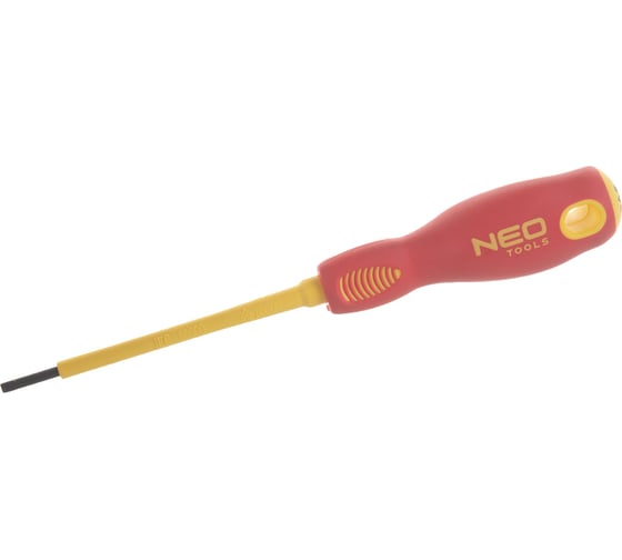 Шлицевая отвертка NEO Tools 2.5x75 мм 1000 В CrMo 04-051