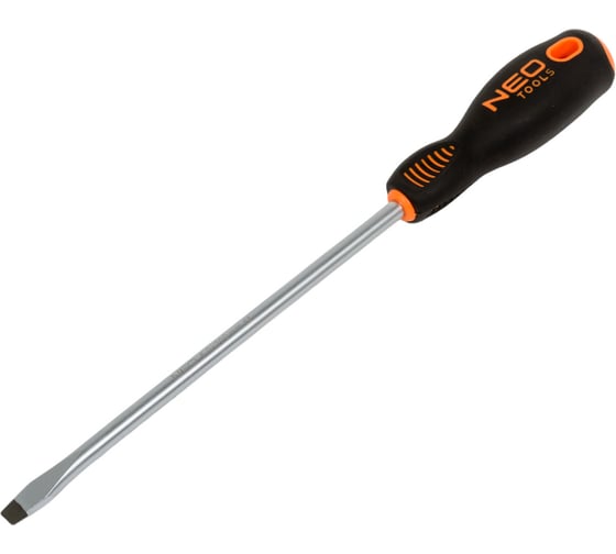 Шлицевая отвертка NEO Tools 8.0x200 мм CrMo 04-016