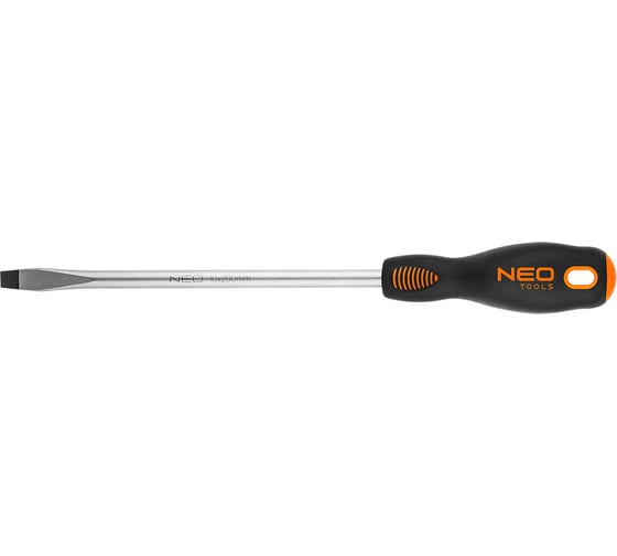 Шлицевая отвертка NEO Tools 8.0x200 мм CrMo 04-016