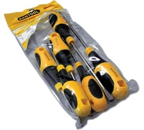 Набор отверток SANTOOL с двухкомпонентной желтой ручкой 6 предметов 031409-002