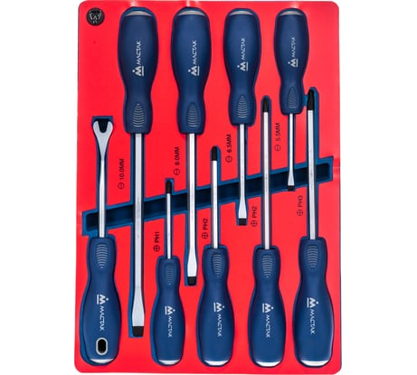 Набор силовых отвёрток 9шт МАСТАК 5-4009D