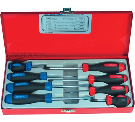 Набор отверток в металлическом кейсе 8шт KING TONY 33108MR