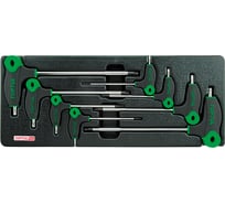 Набор отверток Torx TOPTUL с L-образной ручкой, T10-T50, 8 предметов, в ложементе GAAT0812