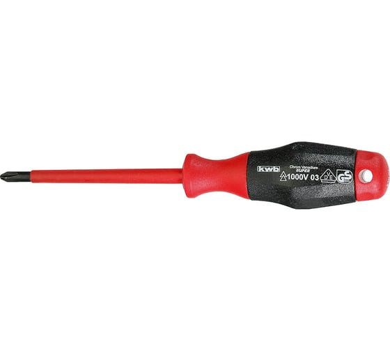 Крестовидная отвертка с изоляцией PH1X80 KWB 652-012 1