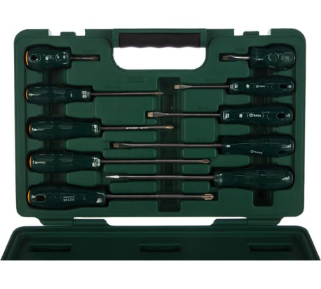 Комбинированный набор крестовых и плоских отверток 10шт серия А Sata S09304E