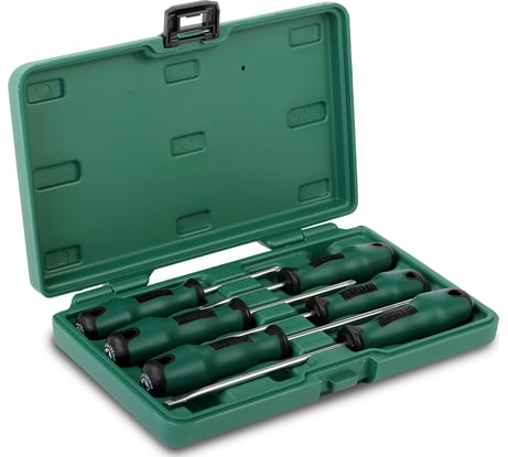 Комбинированный набор крестовых и плоских отверток 6шт серия T SATA S09309