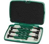 Набор плоских шлицевых отверток для высокоточных работ 6шт Sata 09311