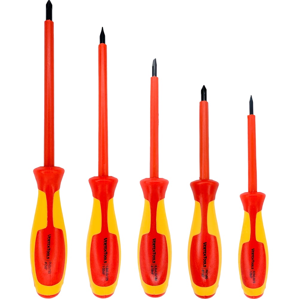 Набор отверток электрика vertextools 5 предметов 0033-02 - выгодная ...