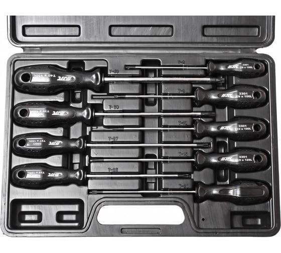 Набор отверток TORX T8хT40 (9 предметов в кейсе) JTC 3301