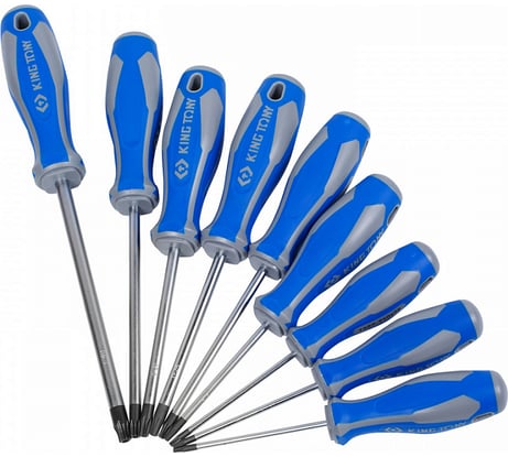 Набор отверток в коробке (TORX, 9 предметов) KING TONY 30309PR