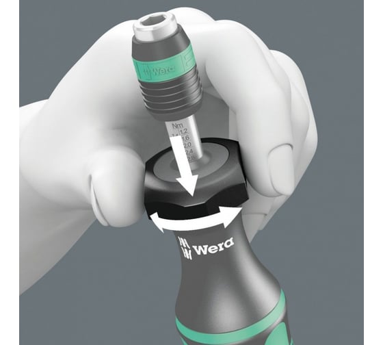 Динамометрическая отвертка WERA 7446 11,0 - 29,0 lbs.in. WE-074711