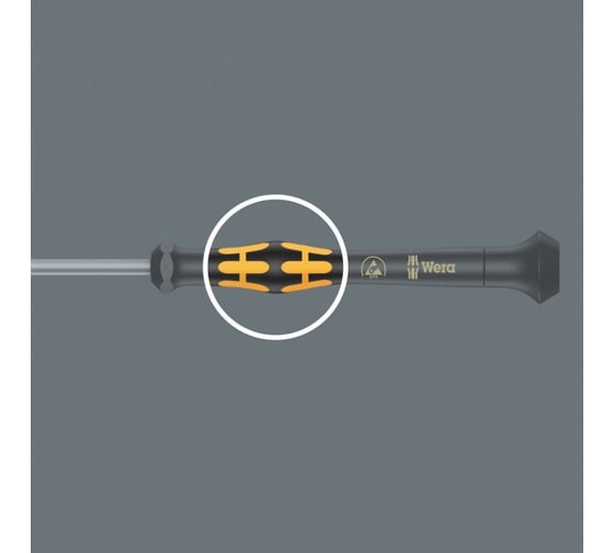 Отвертка WERA Micro 1578 A ESD 0.60x3.5x80 мм WE-030106