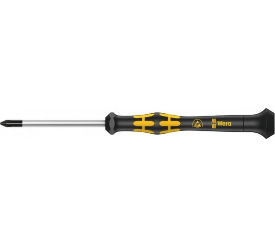 Отвертка WERA Micro 1550 PH ESD PH00, 60 мм WE-030110