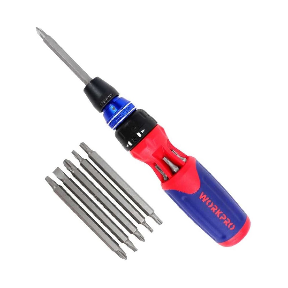 Отвертка WORKPRO 12-в-1, с трещоткой WP221063 - выгодная цена, отзывы ...