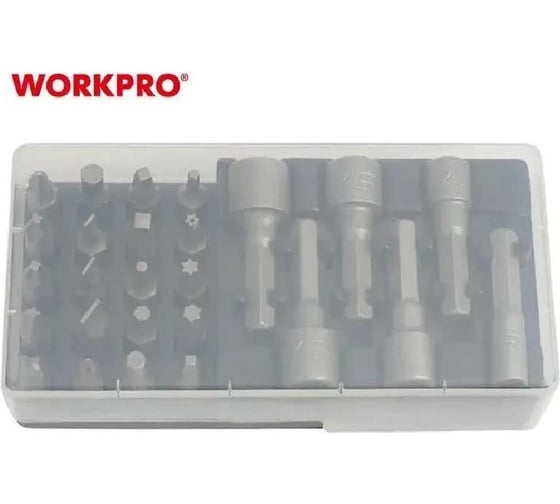Отвертка WORKPRO 2X DRIVE с трещоткой, 29 предметов WP221052