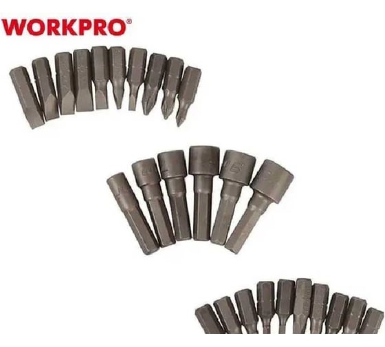 Отвертка WORKPRO 2X DRIVE с трещоткой, 29 предметов WP221052