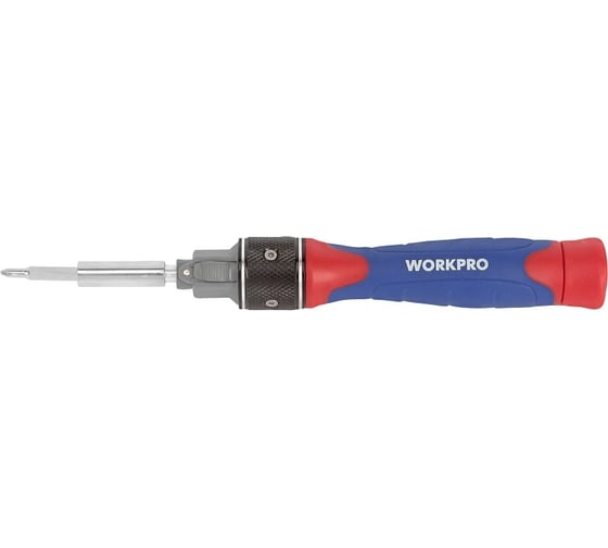 Реверсивная отвертка WORKPRO DOUBLE DRIVE 12 насадок WP221051