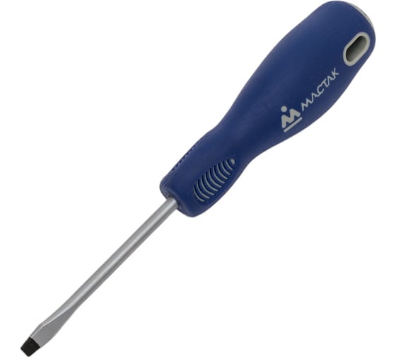 Шлицевая отвертка (Slotted, 5.5х75 мм, держатель) МАСТАК 040-55075H