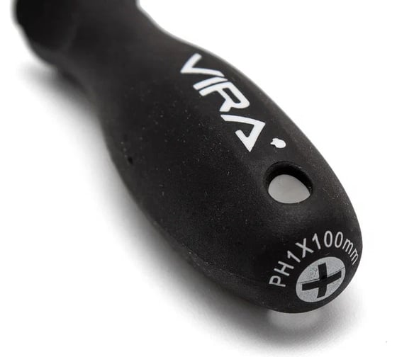 Отвертка RAGE by VIRA PZ1x100 CR-V эргономичная двухкомпонентная ручка 391104