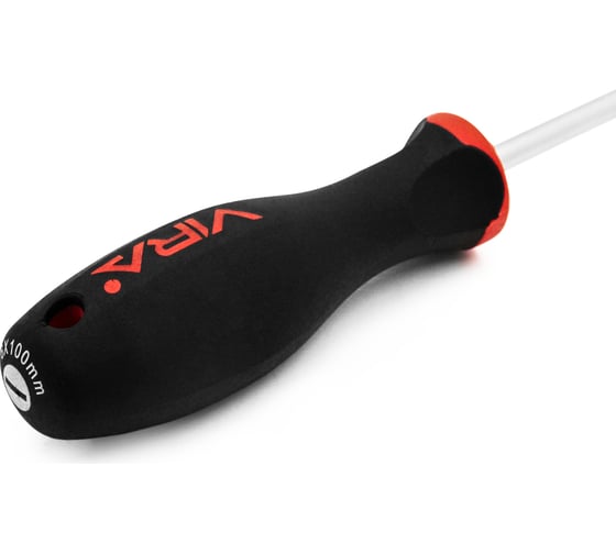 Отвертка RAGE by VIRA SL4x100 CR-V эргономичная двухкомпонентная ручка 391105
