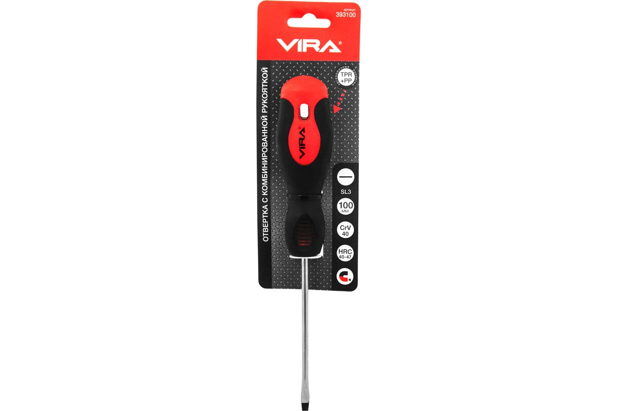 Отвертка SL3*100мм Vira КОМБИ 393100 - выгодная цена, отзывы ...
