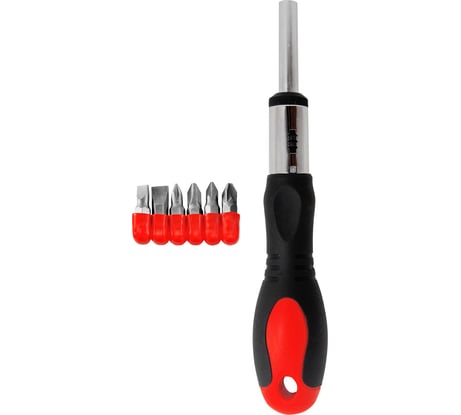 Реверсивная отвертка с набором бит 6 в 1 Vira 302012