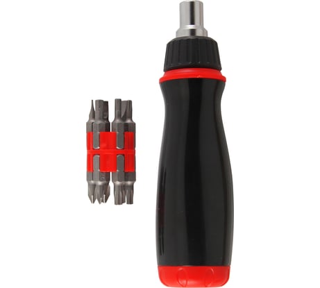 Усиленная реверсивная отвертка с набором из 12 бит Vira 302014