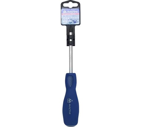 Силовая крестовая отвёртка с держателем Phillips 2 x100 мм МАСТАК 041-02102H