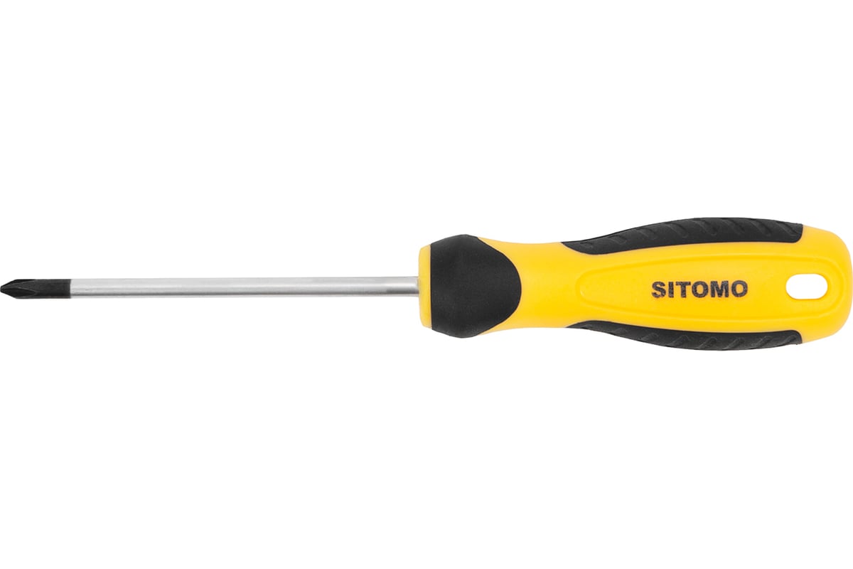 Крестовая отвертка SITOMO PH1х5x100, общая длина 200 мм, CrV 856475 ...