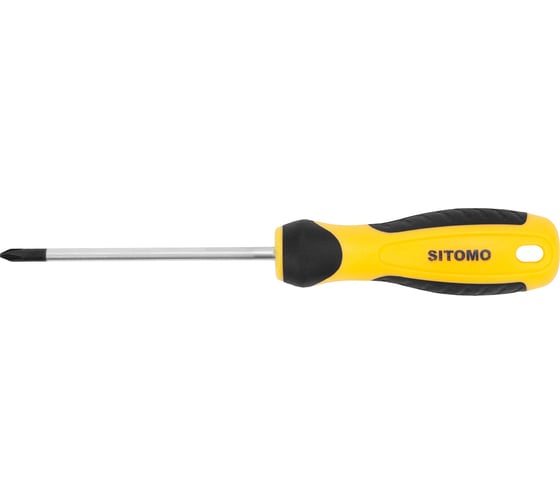 Крестовая отвертка SITOMO PH1х5x100, общая длина 200 мм, CrV 856475