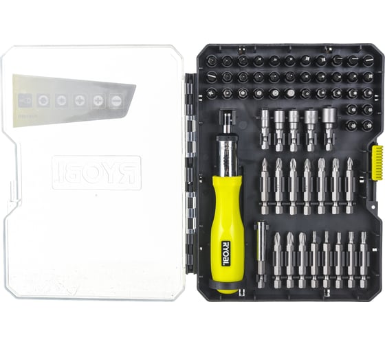 Набор бит и торцевых головок 59 шт. Ryobi RAK59SD 5132002251