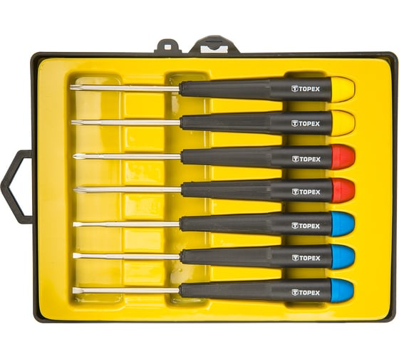 Набор прецизионных отверток TOPEX 7 шт. 39D552 1
