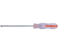 Отвертка SPARTA Crystal PH2x38 мм, прозрачная рукоятка, углеродистая сталь 134043