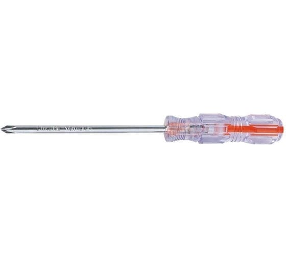 Отвертка SPARTA Crystal PH2x38 мм, прозрачная рукоятка, углеродистая сталь 134043 1