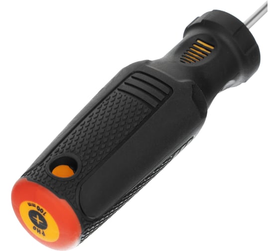Отвертка Denzel PH1x100 мм, CrV, трехкомпонентная рукоятка 12174