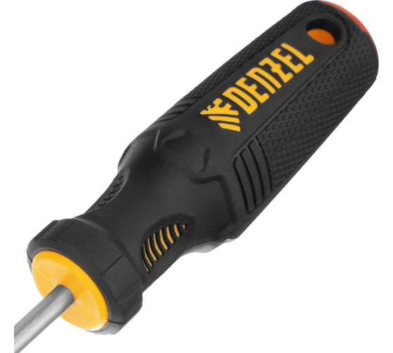 Отвертка Denzel PH1x100 мм, CrV, трехкомпонентная рукоятка 12174