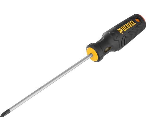 Отвертка Denzel PH1x150 мм, CrV, трехкомпонентная рукоятка 12176