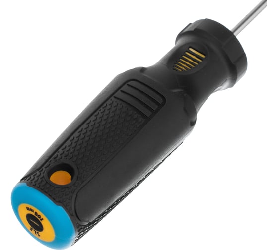 Отвертка Denzel SL3x100 мм, CrV, трехкомпонентная рукоятка 12190