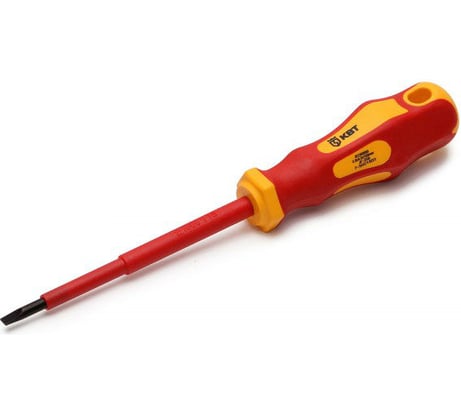 Изолированная отвертка КВТ шлиц 5.5х125 67379