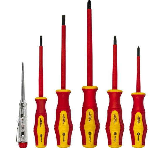 Набор отверток диэлектрических Ultra Grip КОБАЛЬТ 646-522
