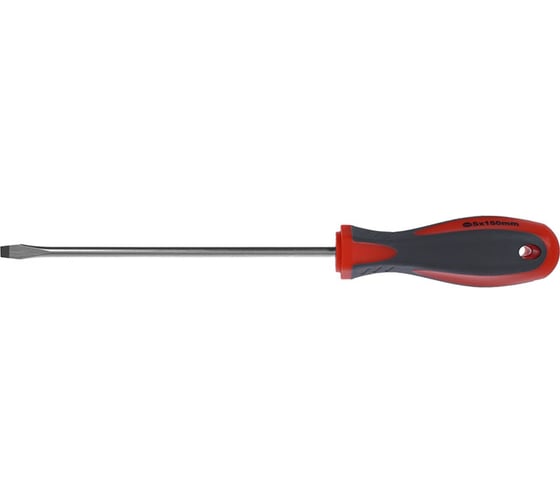 Отвертка Toolberg 3101404 SL5,0x150 мм, двухкомпонентная рукоятка, намагниченный наконечник Лк-00002557