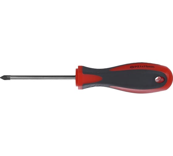 Отвертка Toolberg 3101415 PZ1x75 мм, двухкомпонентная рукоятка, намагниченный наконечник Лк-00002568 1