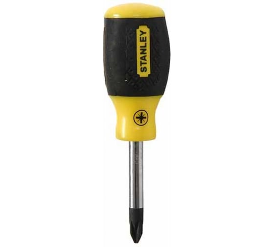 Отвертка под шлиц  PZ 2Х45 мм Stanley CUSHION GRIP 1-64-956 1