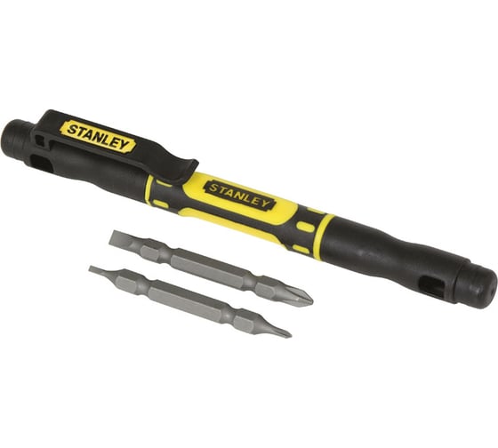 Карманная отвертка с 2-мя вставками Stanley 66-344M