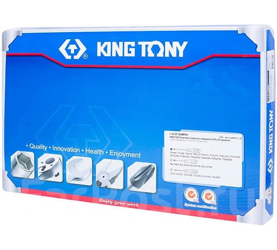 Набор отверток (ложемент, 24 предмета) KING TONY 9-31124MRV