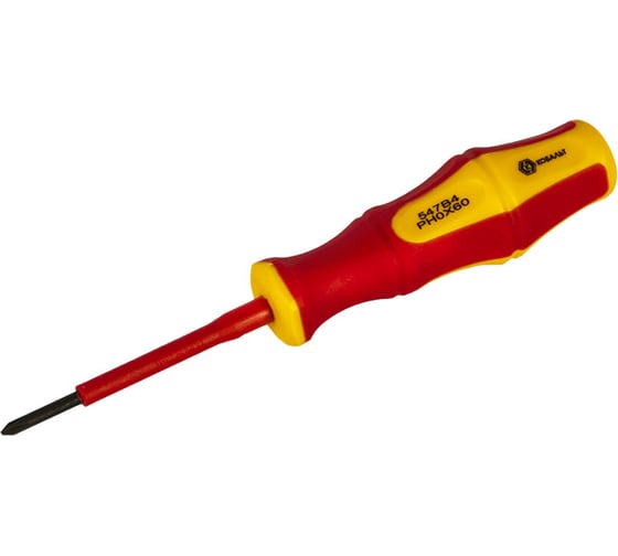 Отвертка диэлектрическая Ultra Grip PH-0 х 60 мм CR-V КОБАЛЬТ 646-485