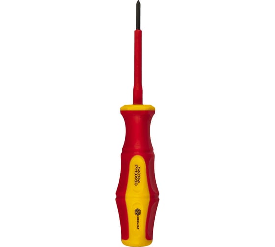 Отвертка диэлектрическая Ultra Grip PH-0 х 60 мм CR-V КОБАЛЬТ 646-485