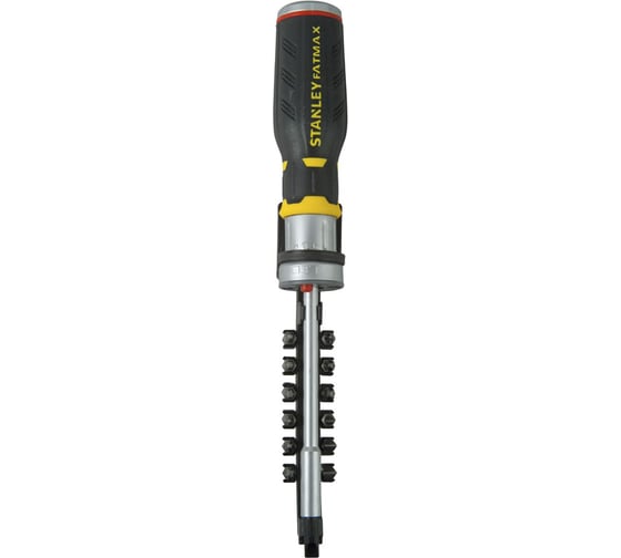 Реверсивная отвертка с битами Stanley FATMAX FMHT0-62689